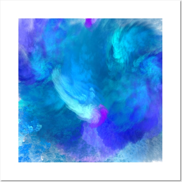 Underwater Abstract Painting Face Mask Social Distancing Quarantine Art Wall Art by The Cheeky Puppy